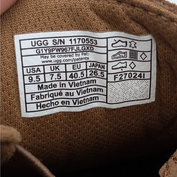 UGG Zilo Slip On Comfort Sneakers Shoes Women's Brown/White Size US9.5 EU40.5 - Picture 7 of 12